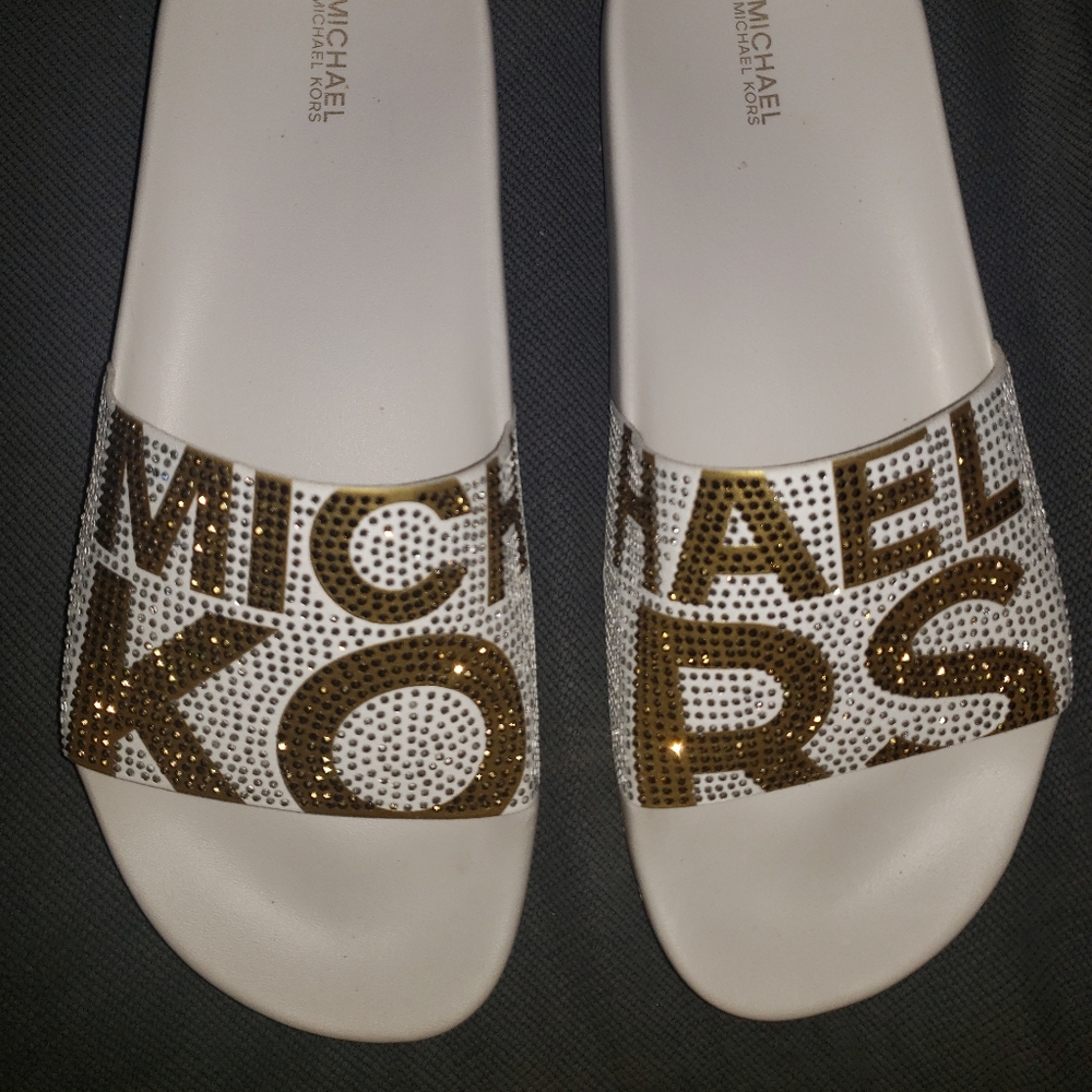 Rhinestone michael kors sandals